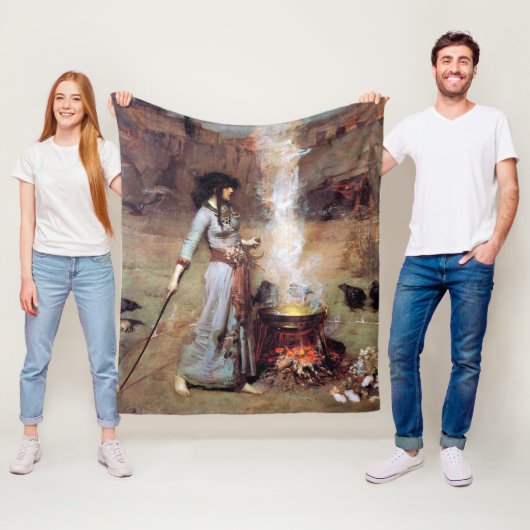 Magic Circle, John William Waterhouse Fleece Deken (In situ)