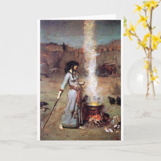 Magic Circle, John William Waterhouse Kaart (Gele Bloem)