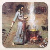 Magic Circle, John William Waterhouse Kartonnen Onderzetters (Voorkant)