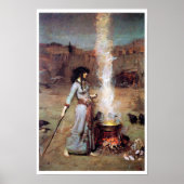 Magic Circle, John William Waterhouse Poster (Voorkant)