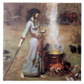 Magic Circle, John William Waterhouse Tegeltje (Voorkant)