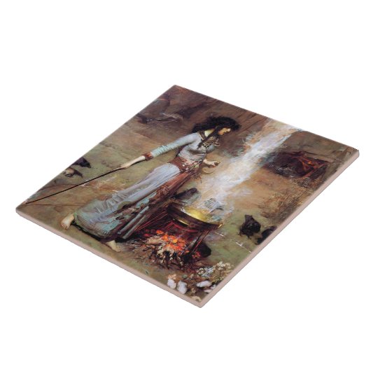 Magic Circle, John William Waterhouse Tegeltje (Zijkant)