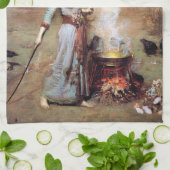 Magic Circle, John William Waterhouse Theedoek (Gevouwen)