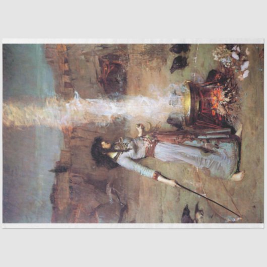 Magic Circle, John William Waterhouse Tissuepapier (Voorkant)