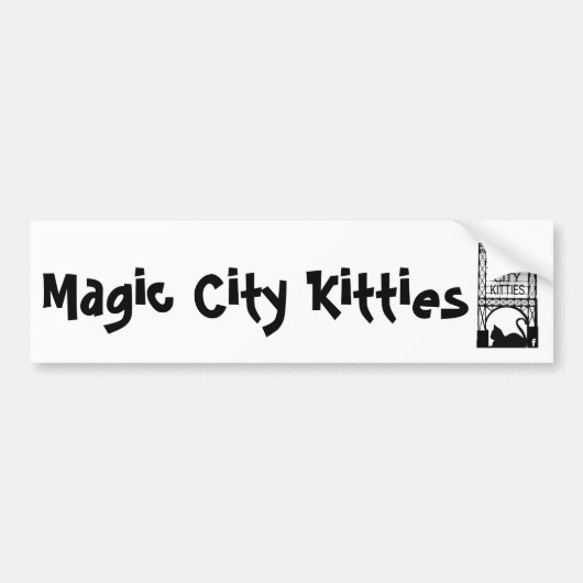 Magic City Katten Bumpersticker (Voorkant)