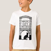 Magic City Katten Kinder lange hoes T-shirts (Voorkant)