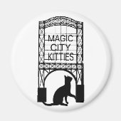 Magic City Katten magneet (Voorkant)