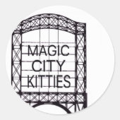 Magic City Katten Sticker (Voorkant)