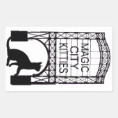 Magic City Katten Sticker (Voorkant)