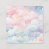 Magic Clouds Sky Advies en Wensen Vrijgezellenfees Informatiekaartje (Achterkant)