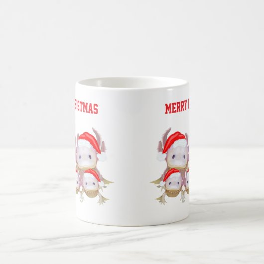 Magic Colour Changing Axolotl Christmas Mug Magische Mok (Center)