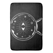 Magic Crystal Ball Scry Seeing Eye vertelt alles Badmat (Voorkant Verticaal)