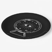 Magic Crystal Ball Scry Seeing Eye vertelt alles Papieren Bordje (Gekanteld)