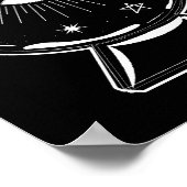 Magic Crystal Ball Scry Seeing Eye vertelt alles Poster (Hoek)