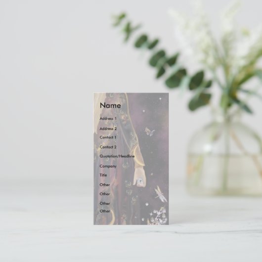 Magic Crystal Visitekaartje (Staand voorkant)