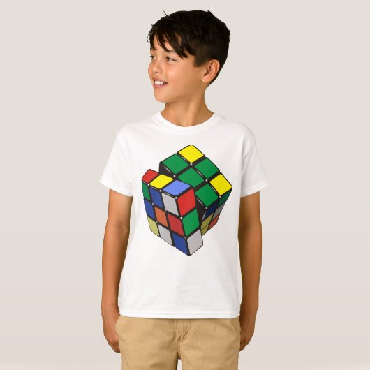 Magic Cube Boy Man Meisje T-shirt (Voorkant volledig)