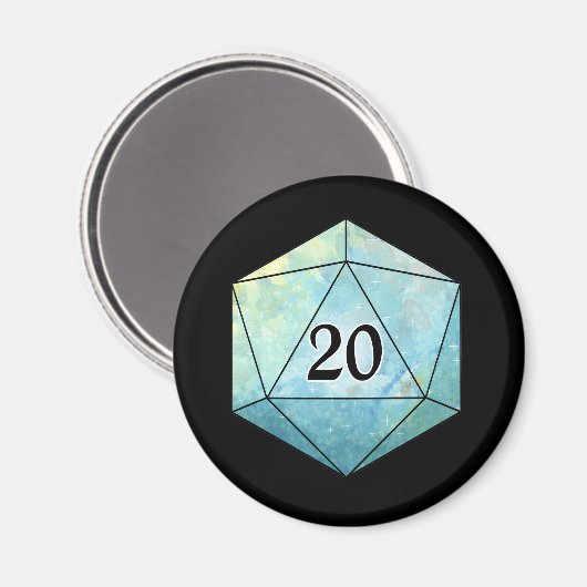 Magic d20-apparaat magneet (Voorkant / Achterkant)