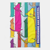 Magic Dachshunds Theedoek (Verticaal)