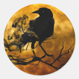 Magic Dark Raven op Harvest Moon Halloween Sticker