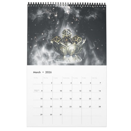 Magic Dice Calendar Kalender (Mar 2026)