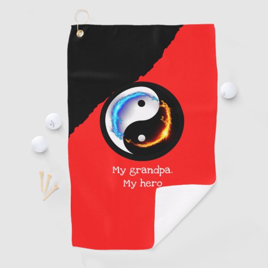 Magic Dragon fantasy art Golfhanddoek (Insitu)