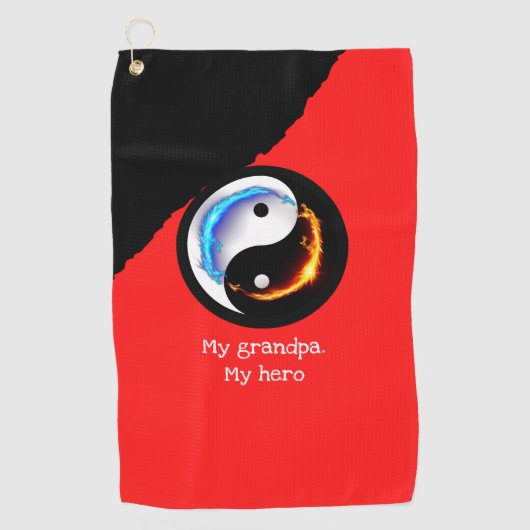 Magic Dragon fantasy art Golfhanddoek (Voorkant)