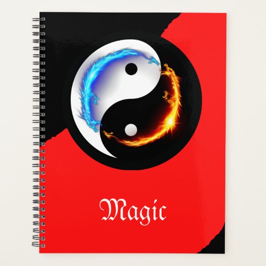 Magic Dragon fantasy art Planner (Voorkant)
