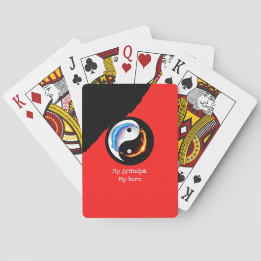 Magic Dragon fantasy art Pokerkaarten (Achterkant)