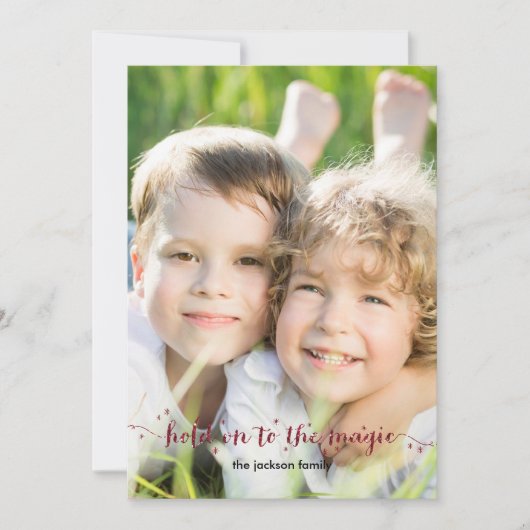 Magic Dust Photo Holiday Card Feestdagenkaart (Voorkant)