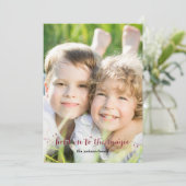 Magic Dust Photo Holiday Card Feestdagenkaart (Staand voorkant)