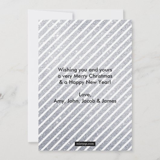 Magic Dust Photo Holiday Card Feestdagenkaart (Achterkant)