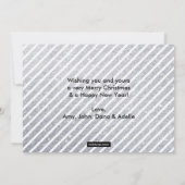 Magic Dust Red 3 Photo Holiday Card Feestdagenkaart (Achterkant)