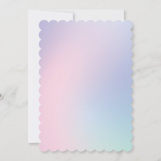 Magic Eenhoorn regenboog gradiënt 1e verjaardagsfe Kaart (Achterkant)