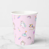 Magic Eenhoorn regenboog gradiënt 1e verjaardagsfe Papieren Bekers (Links)