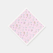 Magic Eenhoorn regenboog gradiënt 1e verjaardagsfe Servet (Hoek)