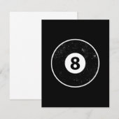 Magic Eight Ball Billiard Pool (Voorkant / Achterkant)