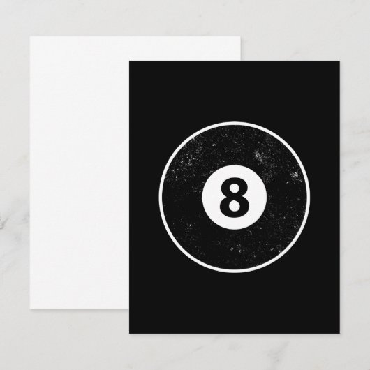 Magic Eight Ball Billiard Pool (Voorkant / Achterkant)