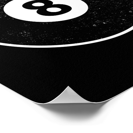 Magic Eight Ball Billiard Pool Poster (Hoek)