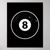 Magic Eight Ball Billiard Pool Poster (Voorkant)