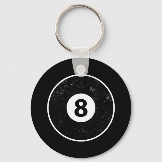 Magic Eight Ball Billiard Pool Sleutelhanger (Voorkant)