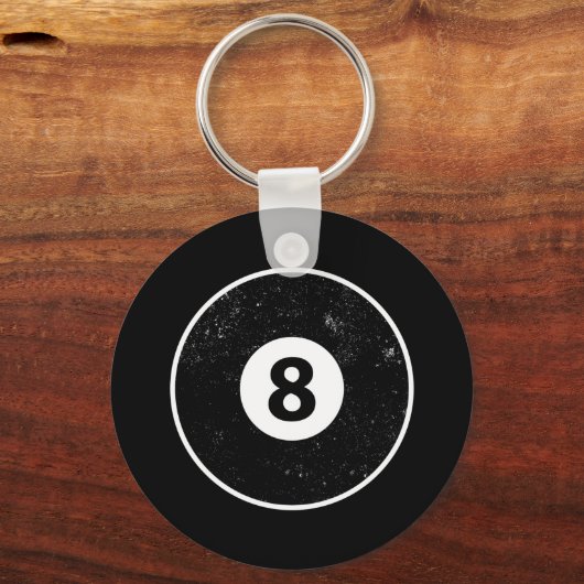 Magic Eight Ball Billiard Pool Sleutelhanger (Voorkant)