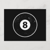 Magic Eight Ball Billiard Pool Uitnodiging Briefkaart (Voorkant)