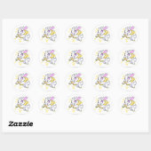 Magic Electric Cybunny Ronde Sticker (Vel)