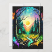 Magic Elegant Brushwood Verjaardag Kaart (Achterkant)