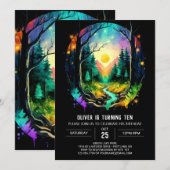 Magic Elegant Brushwood Verjaardag Kaart (Voorkant / Achterkant)