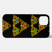 MAGIC ELFIC TALISMAN, BLACK GOLD TRIANGLE, GEMSTON Case-Mate iPhone CASE (Achterkant (horizontaal))