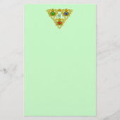 MAGIC ELFIC TALISMAN/GOLD TRIANGAL Green Briefpapier (Voorkant)