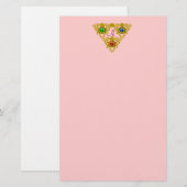 MAGIC ELFIC TALISMAN/GOLD TRIANGELRoze Briefpapier (Voorkant / Achterkant)