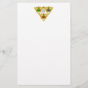 MAGIC ELFIC TALISMAN/GOLD TRIANGLE White Briefpapier