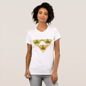 MAGIC ELFIC TALISMAN/GOLD TRIANGY MET GEMSTONES T-SHIRT (Voorkant volledig)